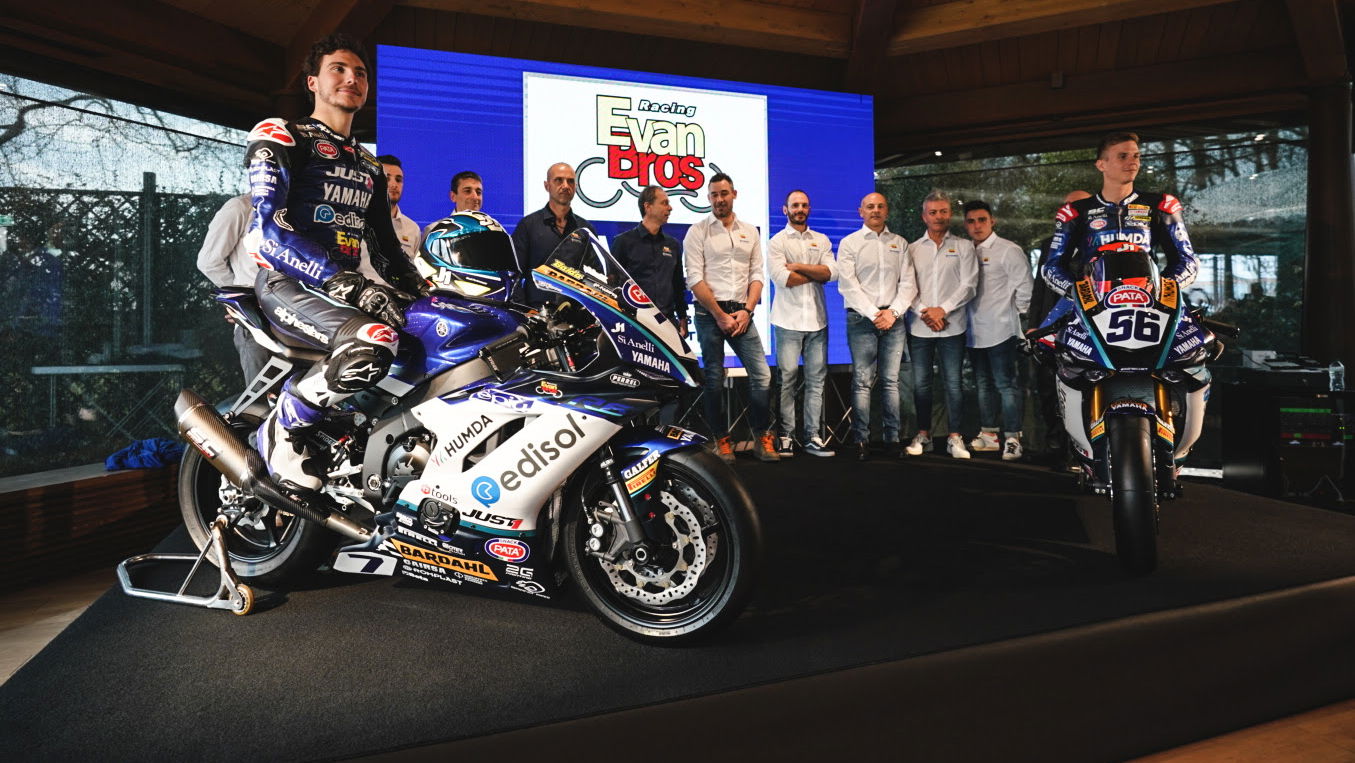 Baldassarri, Sebestyen unveil Evan Bros Yamaha WorldSSP colours
